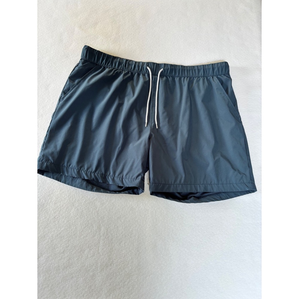 Original Use Mens XL Navy Blue Swim Trunks Board Shorts Mesh Lined 6in Inseam